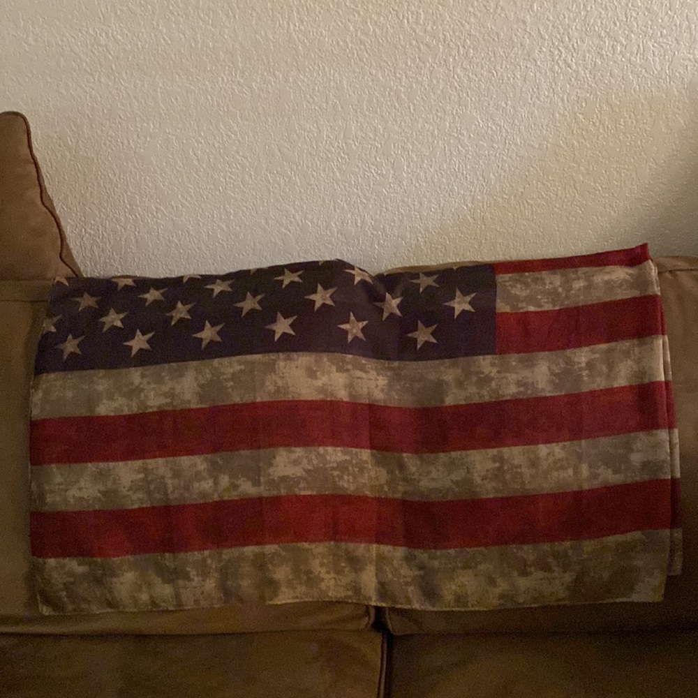 Independence Day iAmericana scarf or wrap . 
RED WHITE AND BLUE aged look - Picture 2 of 7